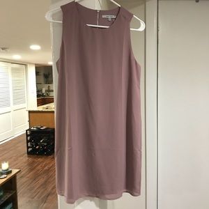 Mauve Naked Zebra shift dress